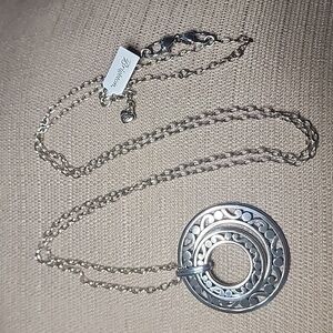 New Brighton Contempo Open Ring Duo Long Necklace, NWT